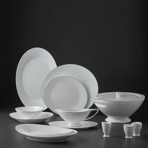 Jumbo Moon Platin 64-teiliges Tafelservice für 12 Personen