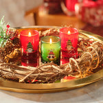 Karaca Home New Year Gnome Village 3-teiliges Duftkerzen-Set