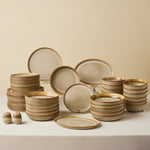 Karaca Earth Collection Earthy Reactive 52-Piece 12-Person Dinner Set