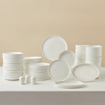 Karaca Forever Bone Pablito 53-Piece Dinner Set For 12 People, White