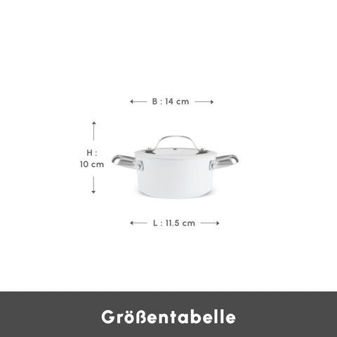 Karaca Swiss Crystal Almond Cream Wokpfanne mit Griff 28 cm