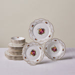 Karaca Antique Porcelain 24 Piece 6 Person Dinner Set