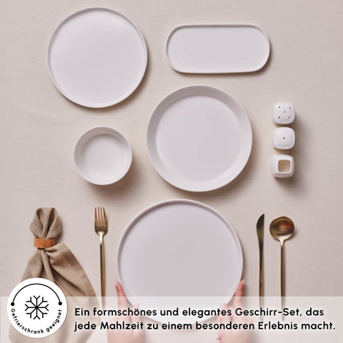 Karaca Stream Bone Bomo 53-Piece 12-Person Dinner Set