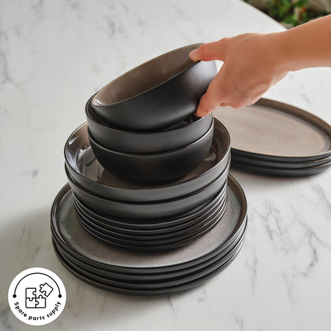 Karaca Earth Collection Mercure 59-Piece 12-Person Dinner Set
