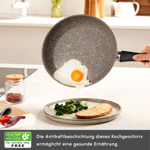 Karaca Gris Induktion Biogranit Pfannen und Grillset