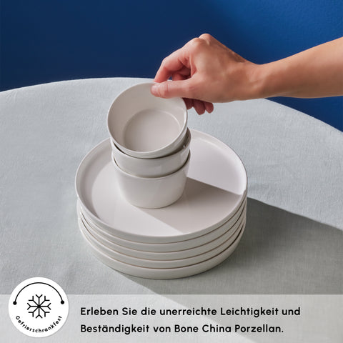 Karaca Forever Bone Bomo 22-Teiliges 6-Personen Frühstücksset