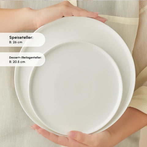 Karaca Forever Bone Pablito 53-Piece Dinner Set For 12 People, White