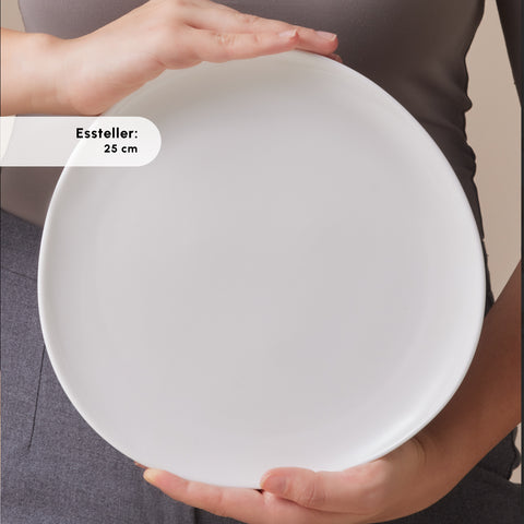 Karaca Stream Bone Middle 34 Parça 6 Kişilik Kahvaltı Takımı Beyaz