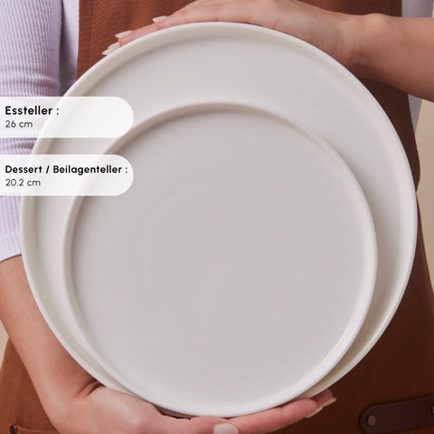 Karaca Stream Bone Bomo 53-Piece 12-Person Dinner Set