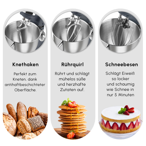Karaca Blendburst Küchenchef, Grau 1400 W