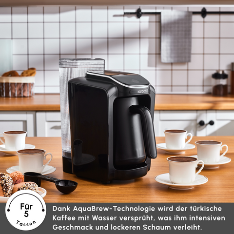 Karaca Hatır Aqua WaterTank Automatic Turkish Coffee Machine Black