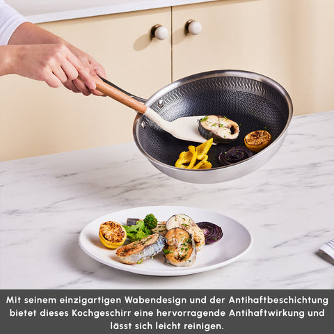 Karaca 5Ply PowerSteel 316+ Kochtopf Set, 7 Teilig