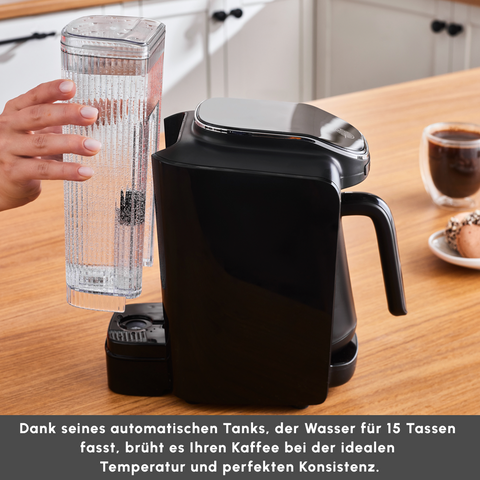 Karaca Hatır Aqua WaterTank Automatic Turkish Coffee Machine Black