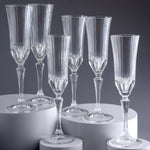 RCR Adagio 6-Piece Flute Glass Set 180 ml  