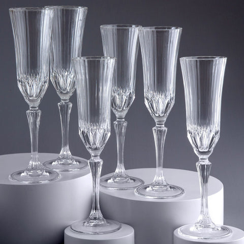 RCR Adagio 6-teiliges Flöten-Glas-Set 180 ml