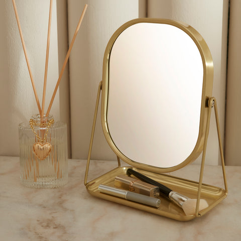 Karaca Home Reora Spiegel, 20,5 x 13 x 28 cm, Gold