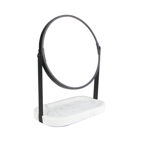 Karaca Home Marmorspiegel, 18,8 x 11,7 x 23,6 cm, schwarz