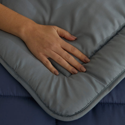 Karaca Double Face Decke Blau-Mint 155x220