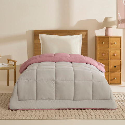 Karaca Double Face Duvet Powder - Light Grey 135X200
