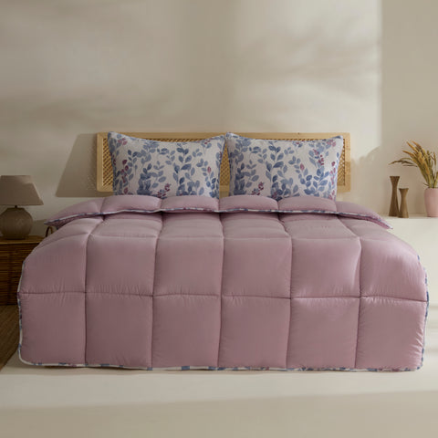 Karaca Leaf Multicolor Doppelbett Komforter Set 200x200+2x50x70