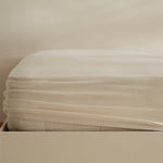 Karaca Home Jersey Spannbettlaken, 120x200+30cm, Creme