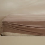 Karaca Home Jersey Spannbettlaken, 160x200+30 cm, Beige