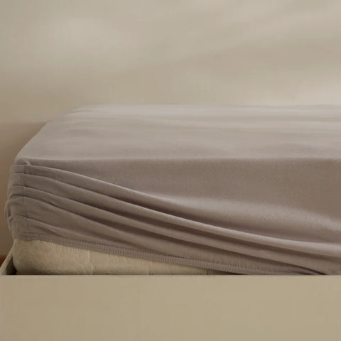 Karaca Home Jersey Fitted Sheet, 100x200+30cm, Grey
 