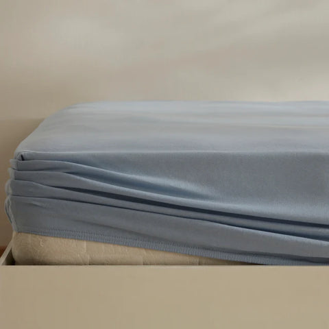 Karaca Home Jersey Spannbettlaken, 180x200+30cm, Blau