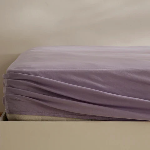 Karaca Home Jersey Fitted Sheet, 100x200+30cm, Lilac
 