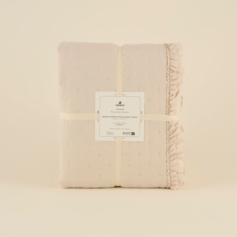 Fiona Bedspread Set Beige 230x240 Cm + 2 (50x70 Cm)