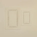 Karaca Pauline Badvorleger-Set, 60 × 90 cm + 40 × 60 cm, Offwhite