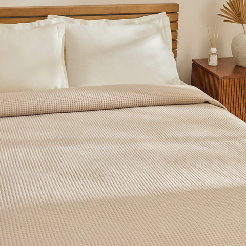Karaca Chloe Tagesdecke, Doppelbett, Beige