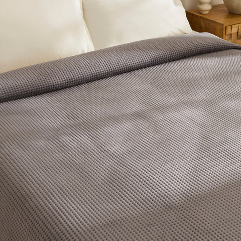 Karaca Chloe Tagesdecke, Doppelbett, Anthrazit