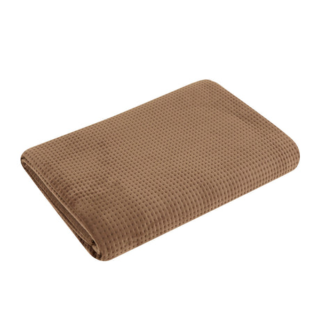 Karaca Chloe Tagesdecke, Einzelbett, Braun