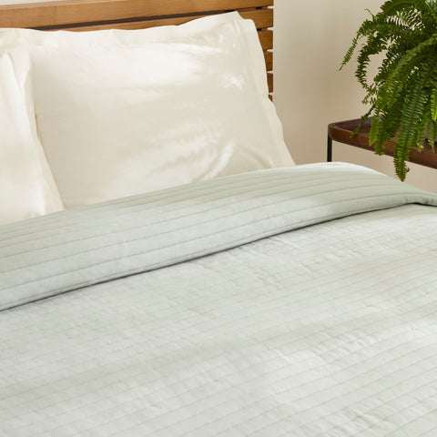 Karaca Freya Tagesdecke, Einzelbett, Salbeigrün