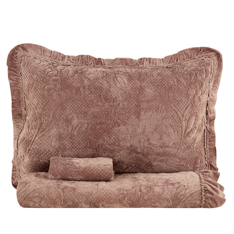 Karaca Audrey Tagesdecke, Einzelbett, Rose