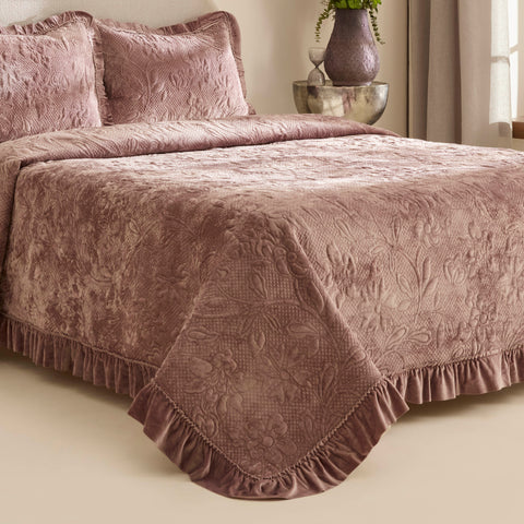 Karaca Audrey Tagesdecke, Einzelbett, Rose