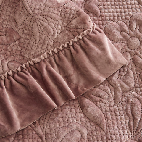 Karaca Audrey Tagesdecke, Einzelbett, Rose