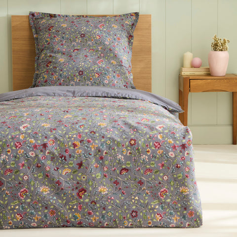 Karaca Ansey Satin-Bettbezug-Set, Blau