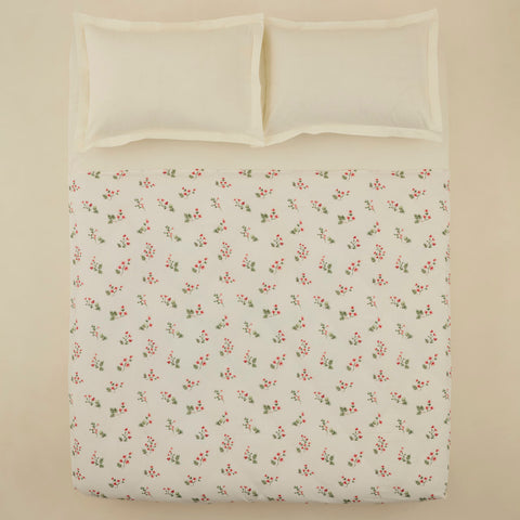 Karaca Silvie 100 % Baumwoll-Piqué, Doppelbett, Rot