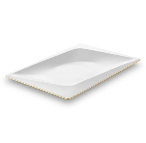 Jumbo Fold Gold 58-Piece Square Dinner Set for 12 Persons