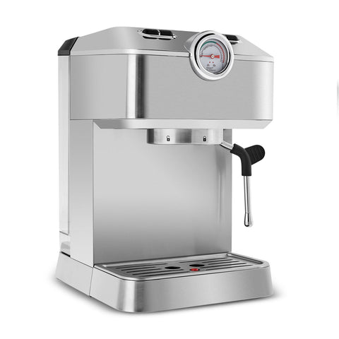 Karaca Coffee Art 1101 Milk Frother, 20 Bar Pressure, Espresso, Latte, Cappuccino, Americano Machine 1.5L Inox