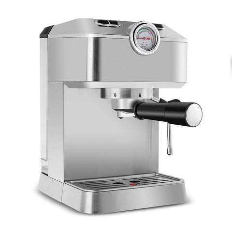 Karaca Coffee Art 1101 Milk Frother, 20 Bar Pressure, Espresso, Latte, Cappuccino, Americano Machine 1.5L Inox
