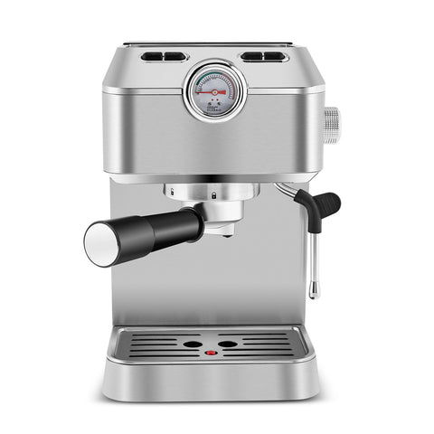 Karaca Coffee Art 1101 Milk Frother, 20 Bar Pressure, Espresso, Latte, Cappuccino, Americano Machine 1.5L Inox