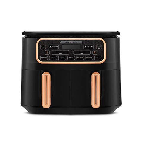Karaca Air Pro Cook Duo Ev Yemeği XXXL Airfryer Black Copper 8L
