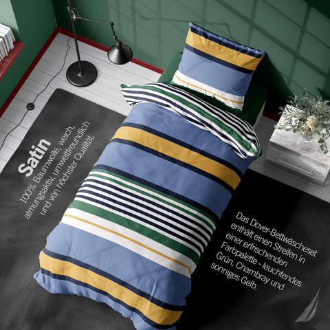 Nautica Home Dover Bettwäsche Set Satın 135X200 +80X80