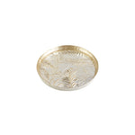 Karaca Tropic Serviertablett Gold aus Glas