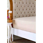 Karaca Home Bej Penye Fitted/ Lastikli Çift Kişilik Çarşaf