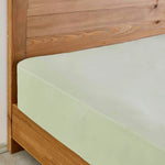 Karaca Home Spannbettlaken Olive Green 140x200 cm + 30 cm Öko-Tex Zertifiziert