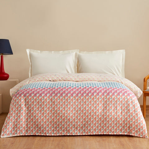 Karaca Home Dace 100 % Baumwolle Doppelbett-Einzelbettdecke Multicolor